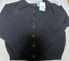 ブラック　軽ーいニット　2ウェイ
