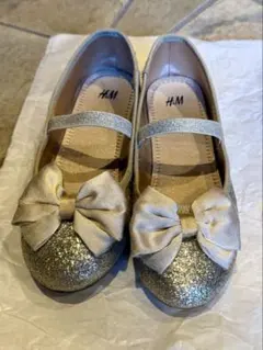 H&M キッズ フォーマルシューズ ゴールド 31（19.5cm）