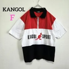 2073 カンゴールスポーツ ハーフジップTシャツ 半袖【F】トリコロールカラーのサムネイル