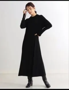 【美品】Demi-Luxe BEAMS / フレア ニットワンピースのサムネイル