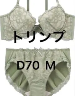新品　ブラジャーショーツ　セットアップ　トリンプ　D70 M