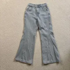 GUフレアデニムパンツ