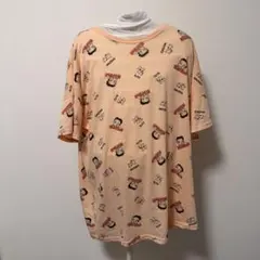 ベティ・ブープ 総柄 Tシャツ ベティちゃん キャラクター オレンジ 半袖 L