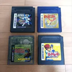 【レトロゲーム】ゲームボーイカラー ソフト4点まとめ売り　動作未確認
