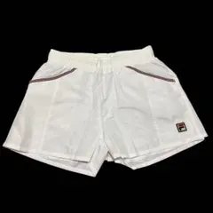 FILA フィラホワイトショートパンツMサイズテニスウェア