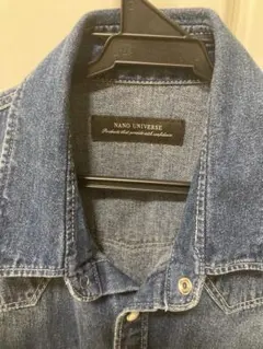 【美品】NANO universe デニムシャツ 7分袖