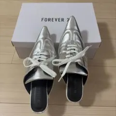 FOREVER 21 シルバー スニーカーミュール