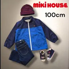 【美品】ミキハウス ダブルビー ウィンドブレーカー 100cm