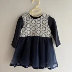 バースデイ conoco ネイビーのワンピース 80cm