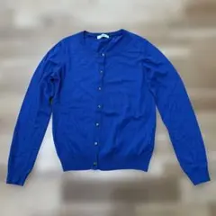 niko and ... 青 長袖カーディガン　ウール、カシミア混