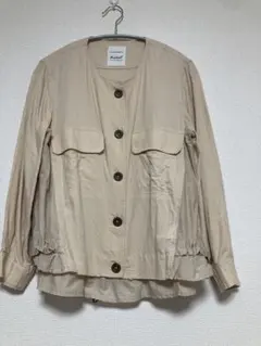Gready Brilliantノーカラージャケット ベージュのサムネイル