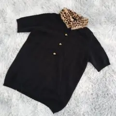 本日限定価格 ANNA RACHELE✨アンナレイチェル 半袖ニット 【L】 黒