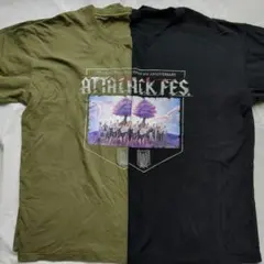 進撃の巨人 ATTACK FES. DAY1.2 Tシャツセット古着