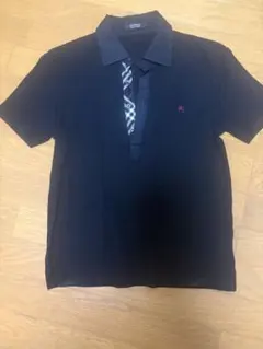 希少　BURBERRY BLACK LABEL ポロシャツ ブラックのサムネイル
