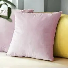★クッションカバー ピンク 2枚セット シンプル 座布団カバー 無地