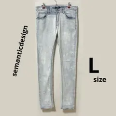 semanticdesign スプラッシュデニム ライトブルー Lのサムネイル