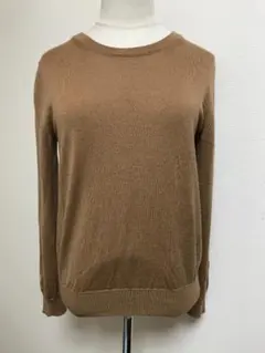 美品★ビューティー＆ユースウールニットセーター★ベージュ★8814