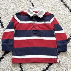 ポロラルフローレン　長袖ボーダーラガーシャツ　24M 90cm