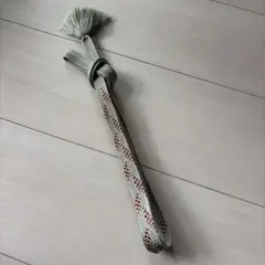 上質な帯締め　未使用に近い　逸品　フォーマル　薄緑　金糸