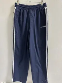 70-80s デサント製 adidas ビンテージトラックパンツ ネイビー - メルカリ