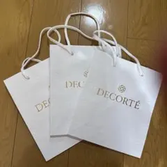 DECORTÉ ショップ袋 3枚セット(同デザイン)