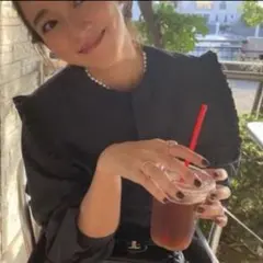 ロージーモンスター ミニフリル付きロングシャツ 青 - メルカリ