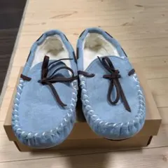 キッズ撥水リボンボアモカシン