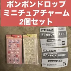 【匿名配送】サンリオ　ボンボンドロップミニチュアチャーム　2個セット