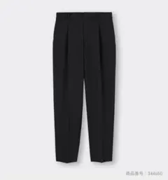 GU ストレッチテーパードパンツ ブラック WOMEN S