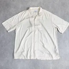 Bershka オープンカラー 半袖シャツ L ベージュ　 オーバーサイズのサムネイル