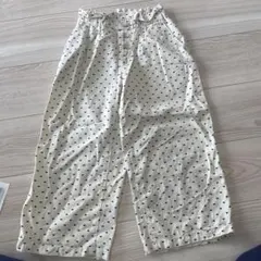 GUドット柄フリルウエストパンツ 120