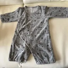 グレー 星柄 I love Baby ロンパース　60-70