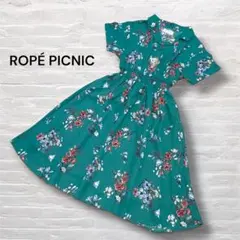 新品 ROPE PICNIC ロペピクニック 花柄 ワンピース 半袖