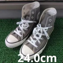 【極美品】コンバース オールスター ハイカット グレー 24cm レディース