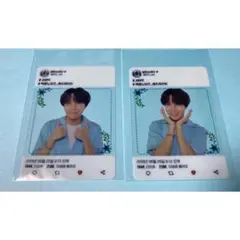 BTS armyブース 透明トレカ ホソク J-HOPE 2枚セット