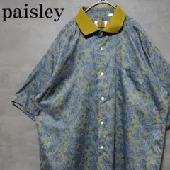 ★nobuyukino5604様専用★　ペイズリー柄 総柄 半袖シャツ レトロ