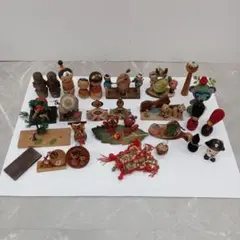 ♢N425 郷土玩具 民芸品 工芸品 こけし 置物 オブジェ まとめて