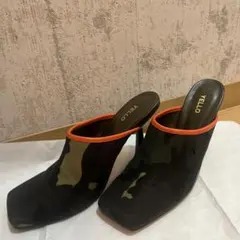 ⭐︎最終お値下!!yello 迷彩柄ミュール美品　サイズMのサムネイル
