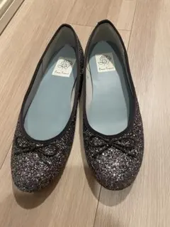 ラメ フラットシューズ