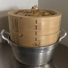 ひのき 中華せいろ 21cm／1段 蓋付き 蒸籠 日本製 木曽駒印 山一