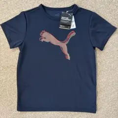 新品タグ付 キッズ PUMA スポーツTシャツ 半袖 150 ネイビー