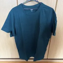 ユニクロ　UNIQLO U XL ダークグリーン Tシャツ