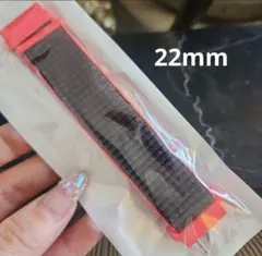 22mm赤いナイロンメッシュバンドマジックスポーツクイックリリース
