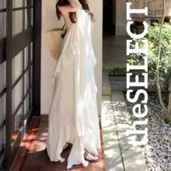 韓国 服 レディース ワンピース 白 ノースリーブ ロングワンピース シアー 白