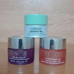CLINIQUE スキンケア 空箱3点セット ミニサイズのサムネイル