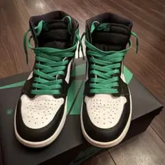 Nike Air Jordan 1 ハイカット スニーカー ブラック/グリーン
