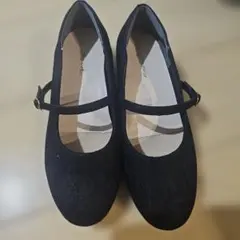 Hina Style ストラップパンプス ブラックレース しまむら　Mのサムネイル