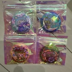 ナルミヤキャラクターズ 刺繍缶バッジ エンジェルブルー ブルーべリエちゃん