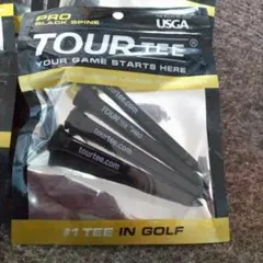 ツアーティー ブラック　 4本セット (ロング80mm) 7パック