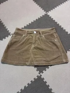 cepo ベージュ コーデュロイ ミニスカート 可愛い セポのサムネイル